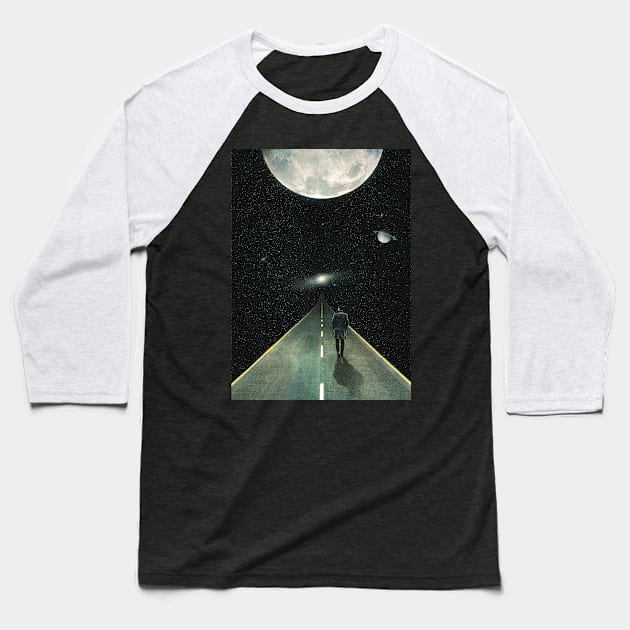 Road To Unknown Baseball T-Shirt by nicebleed